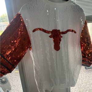 Sequin Texas Longhorns Top